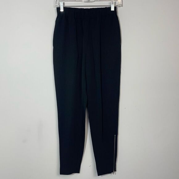 Everlane The Japanese GoWeave Zip Track Pant Black Pull On High Rise Minimalist - Picture 8 of 16